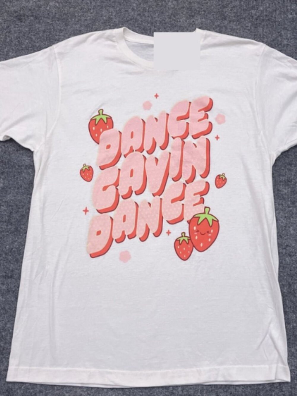Dance Gavin Dance Strawberry Graphic White T Shirt